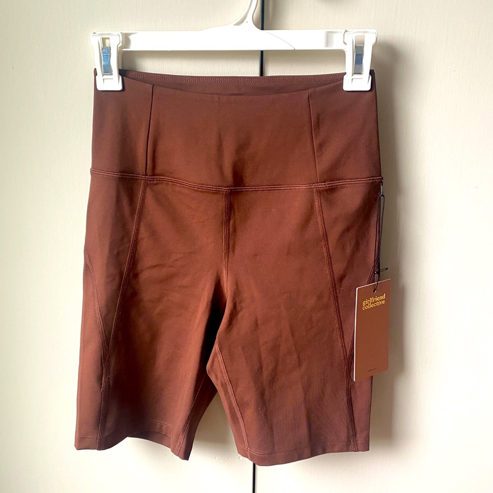 Girlfriend Collective High Rise Bike Short, Earth